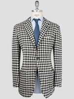 Kiton Black White Cashmere Blazer