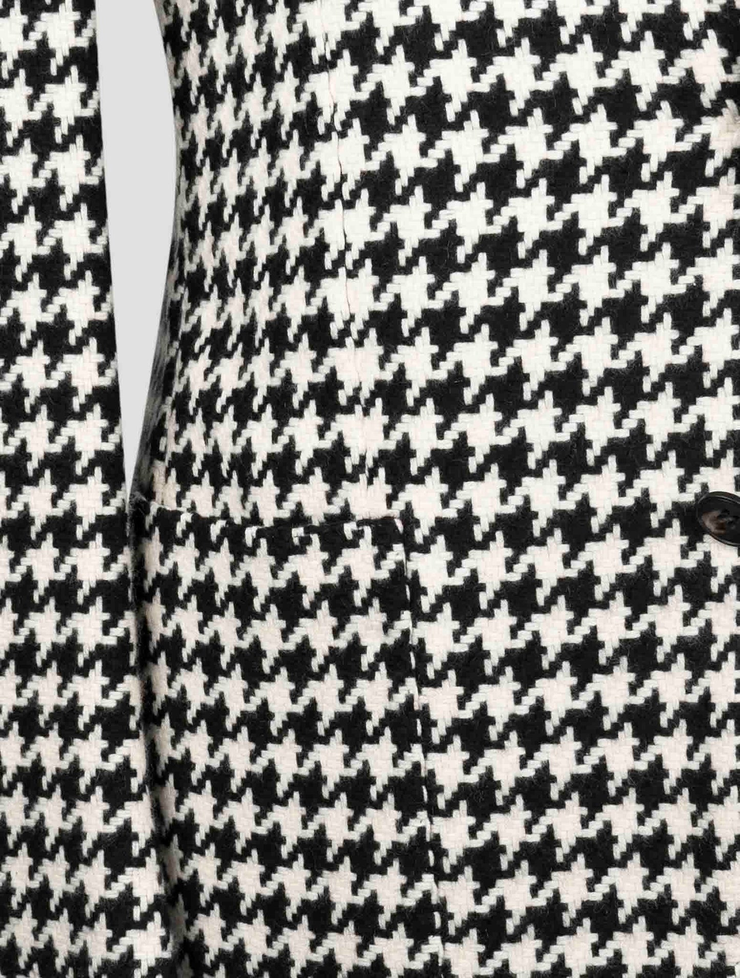 Kiton Black White Cashmere Blazer