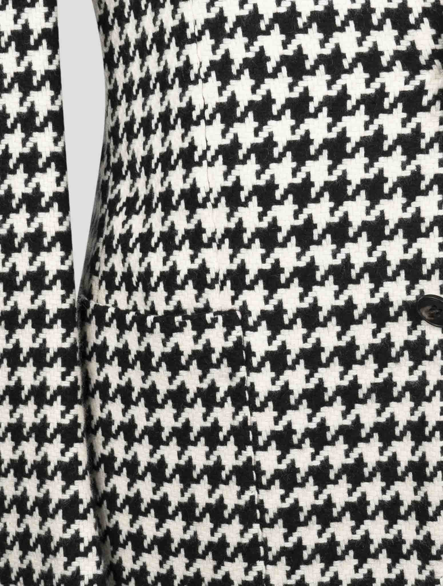 Kiton Black White Cashmere Blazer