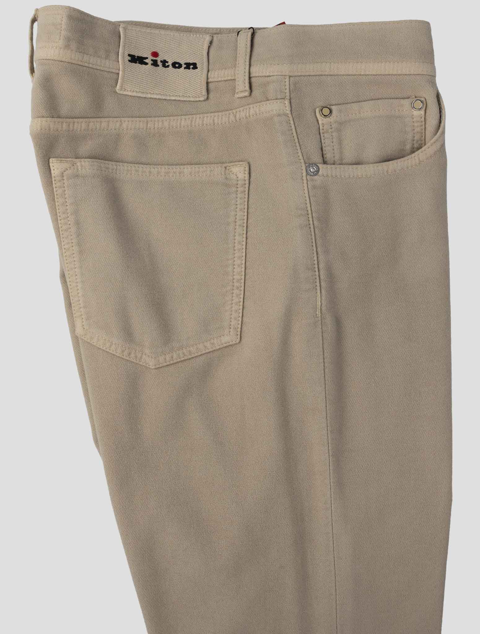 Kiton Beige Modal Cotton Ea Jeans