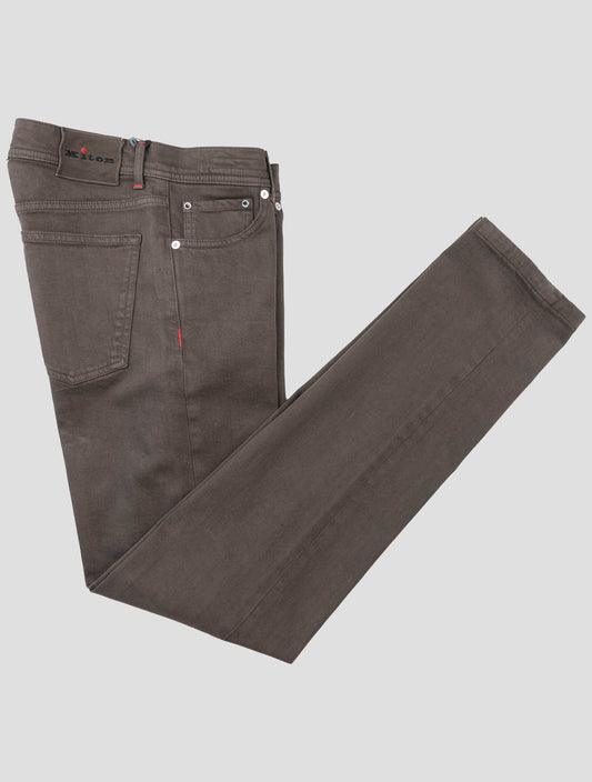 Kiton Dark Brown Cotton Ea Jeans