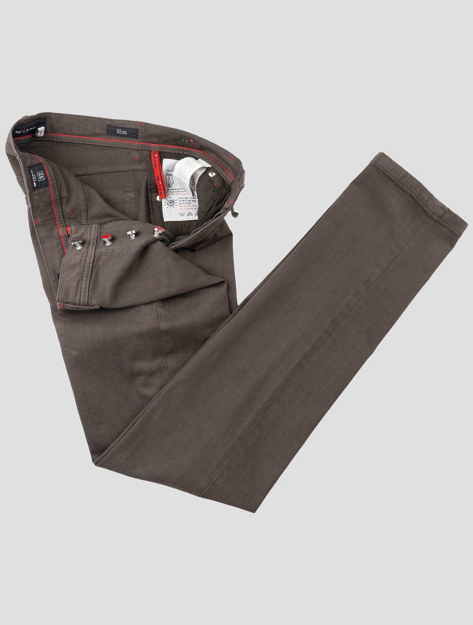 Kiton Dark Brown Cotton Ea Jeans