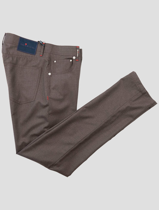 Kiton Brown Cashmere Jeans