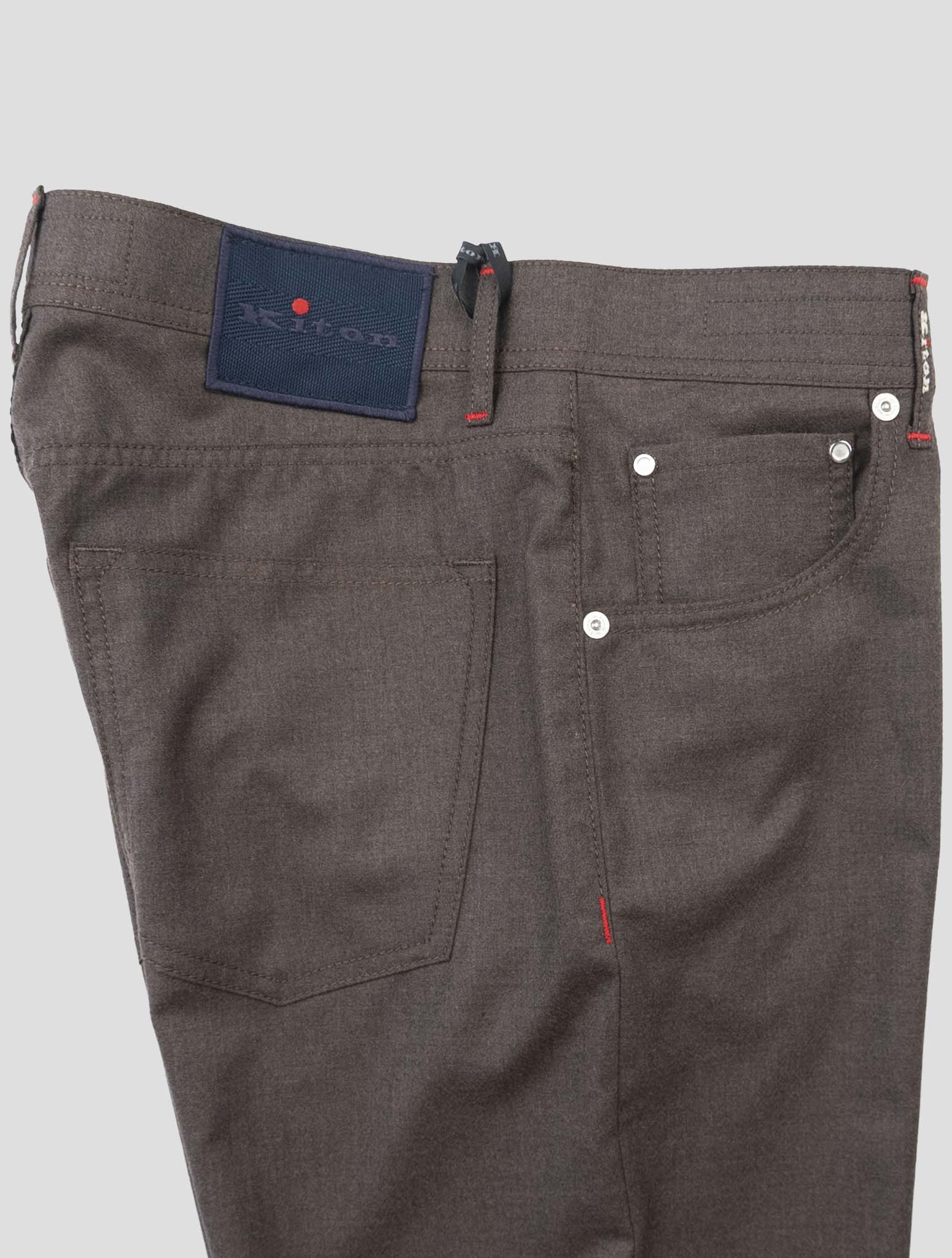 Kiton Brown Cashmere Jeans
