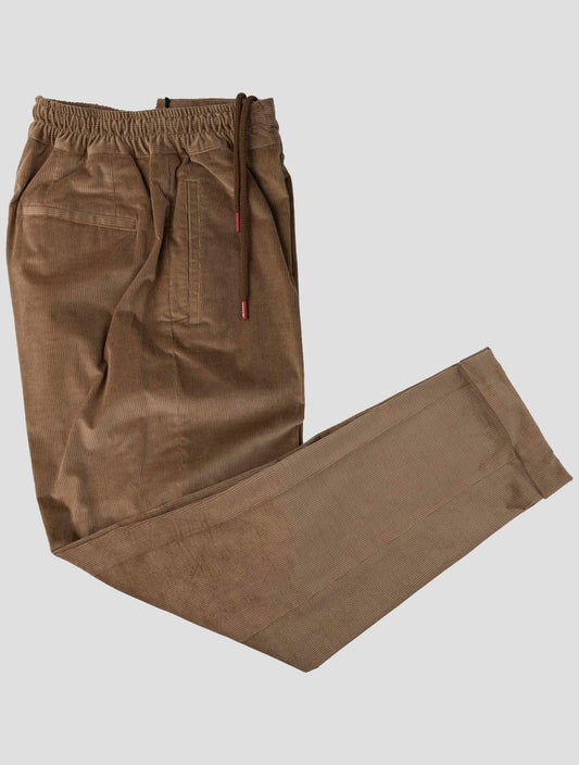 Kiton Brown Cotton Wool Ea Velvet Pants