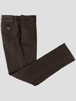 Kiton Brown Cotton Cashmere Ea Pants