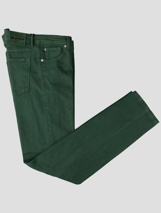 Kiton Green Cotton Ea Jeans