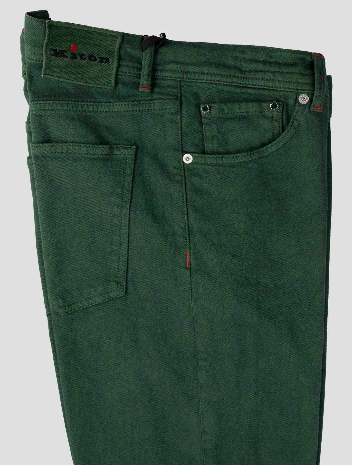 Kiton Green Cotton Ea Jeans