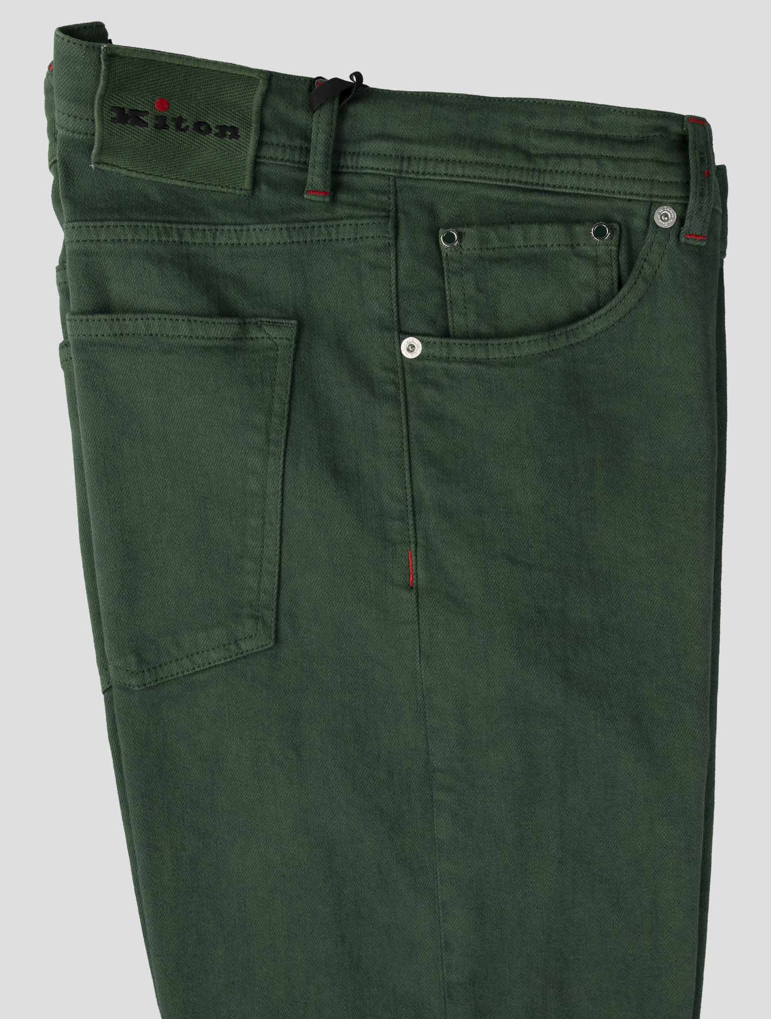 Kiton Green Cotton Ea Jeans