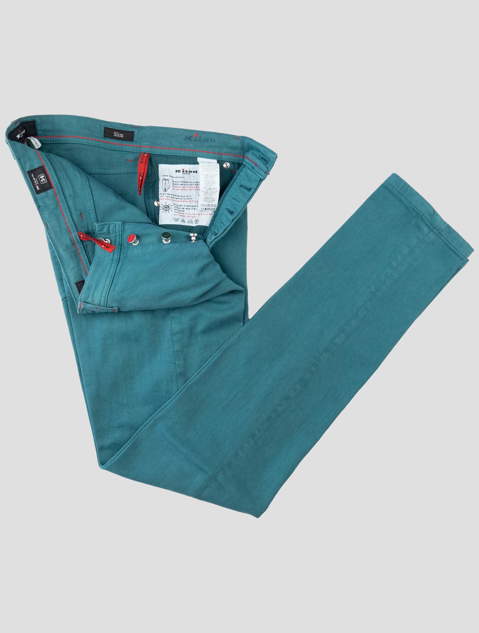 Kiton Green Cotton Ea Jeans