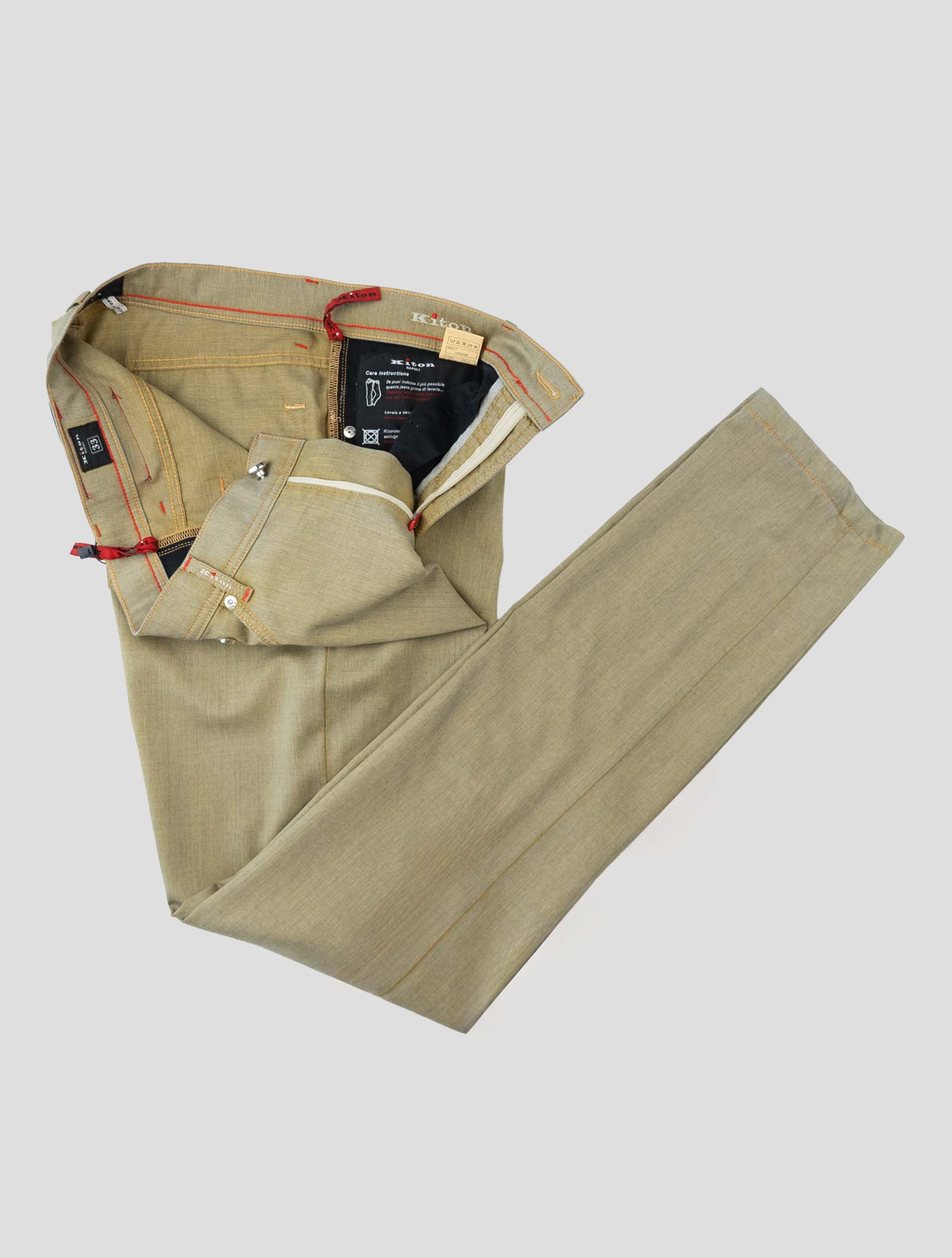 Kiton Green Cashmere Jeans
