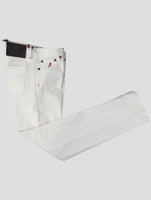 Kiton White Cotton Ea Special Edition Plus One Jeans