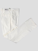 Kiton White Cotton Cashmere Ea Jeans
