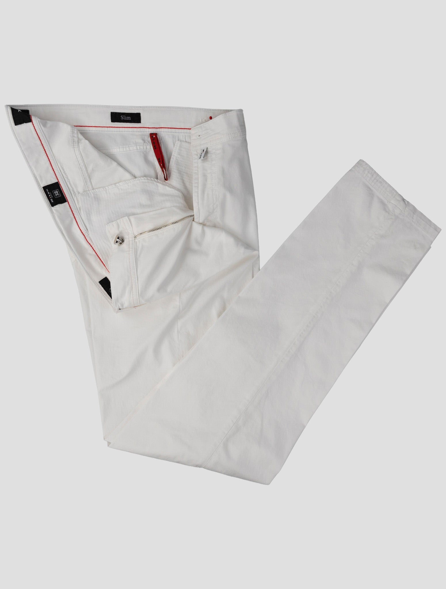 Kiton White Cotton Ea Jeans