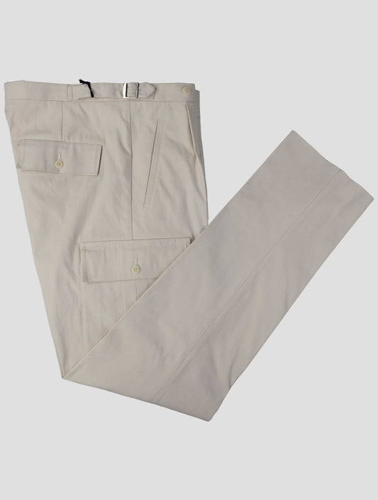 Kiton Beige Cotton Ea Cargo Pants