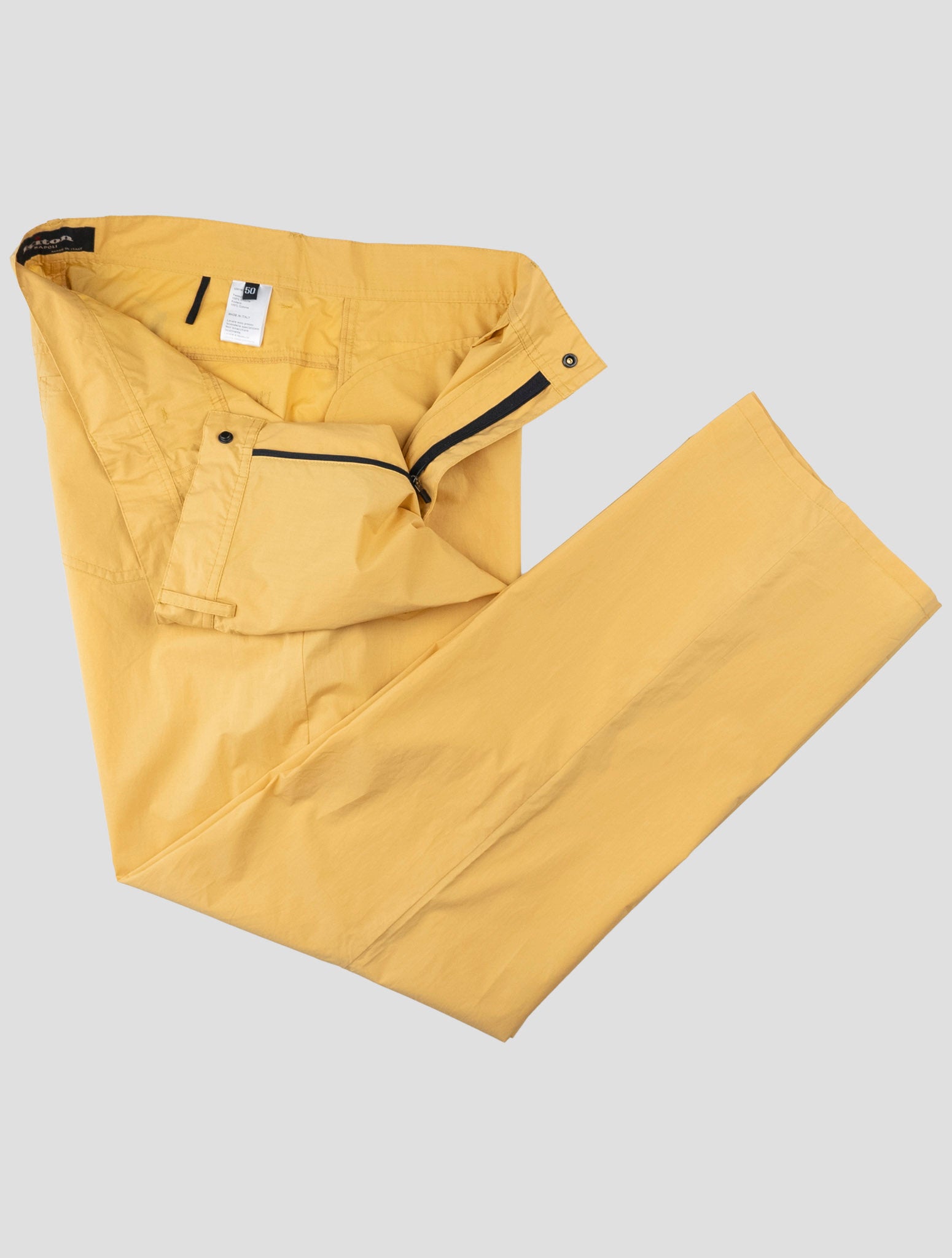 Kiton Yellow Cotton Jeans