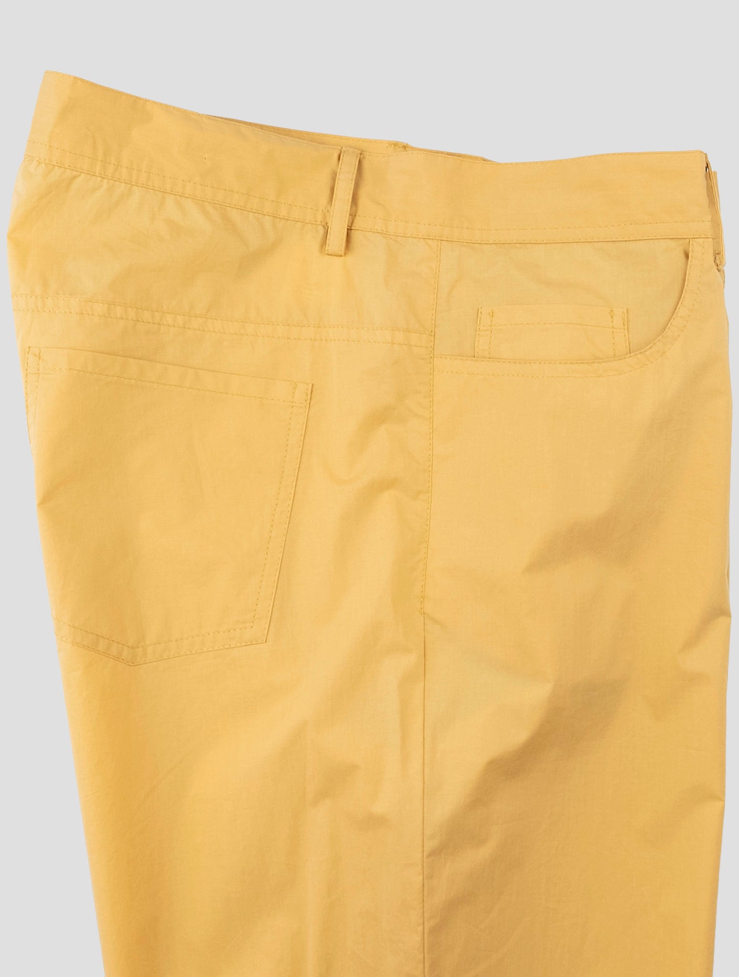 Kiton Yellow Cotton Jeans