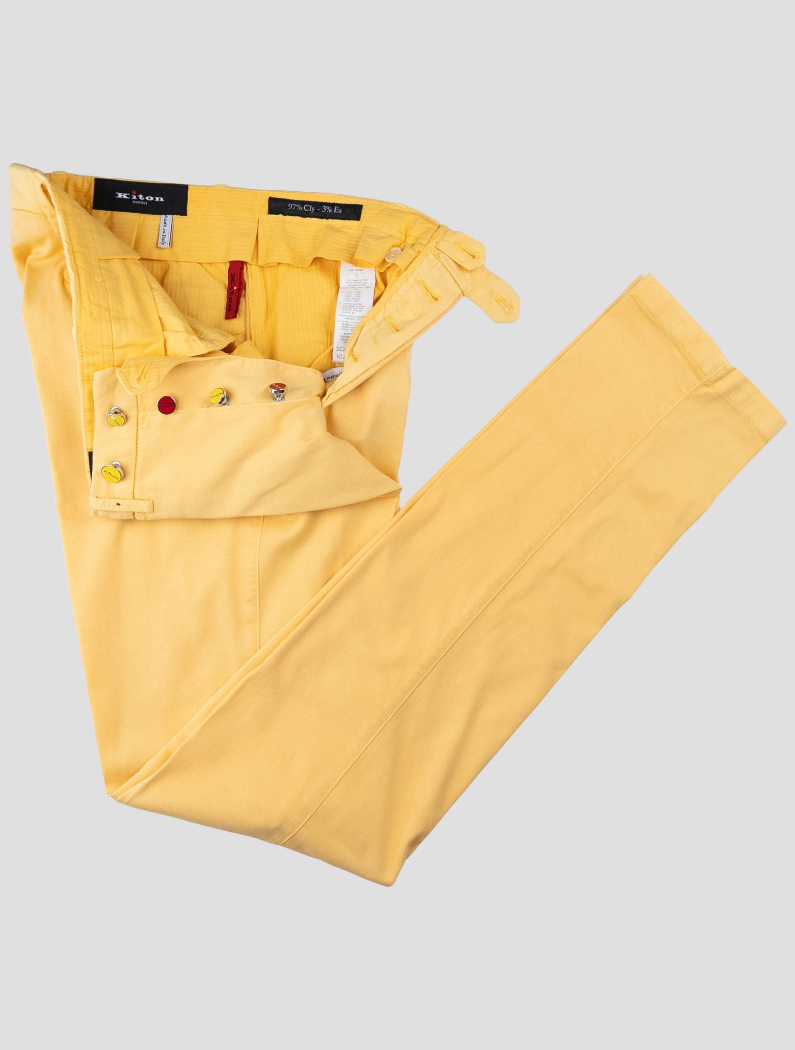 Kiton Yellow Lyocell Ea Jeans