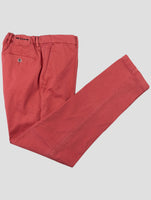 Kiton Red Cotton Cashmere Ea Pants