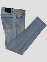 Kiton Light Blue Cotton Cashmere Ea Jeans