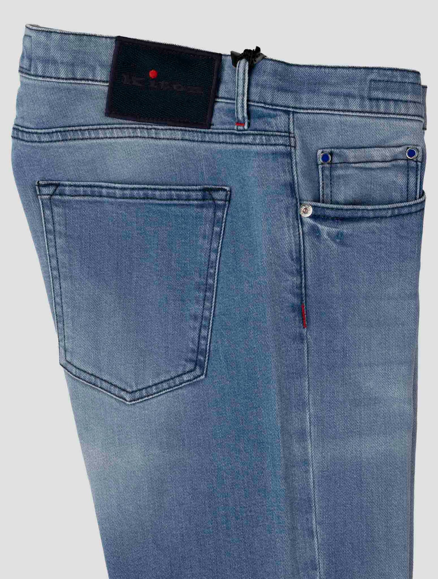 Kiton Light Blue Cotton Ea Jeans
