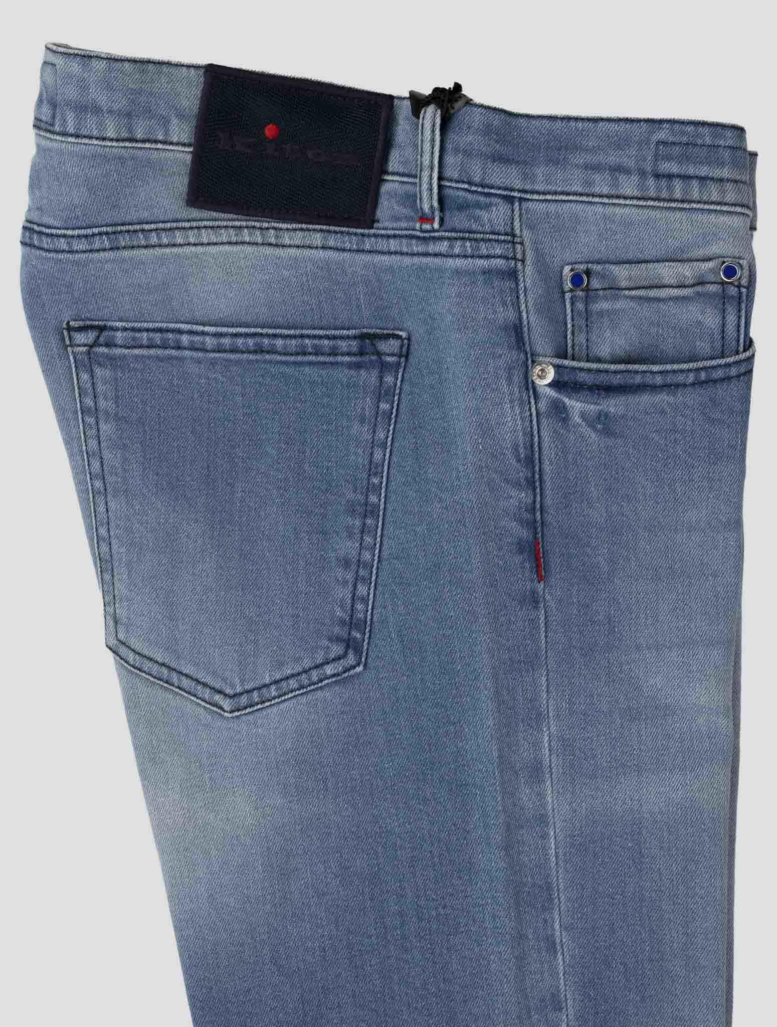Kiton Light Blue Cotton Ea Jeans