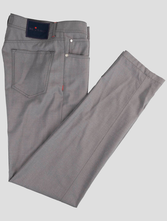 Kiton Gray Cashmere Silk Jeans