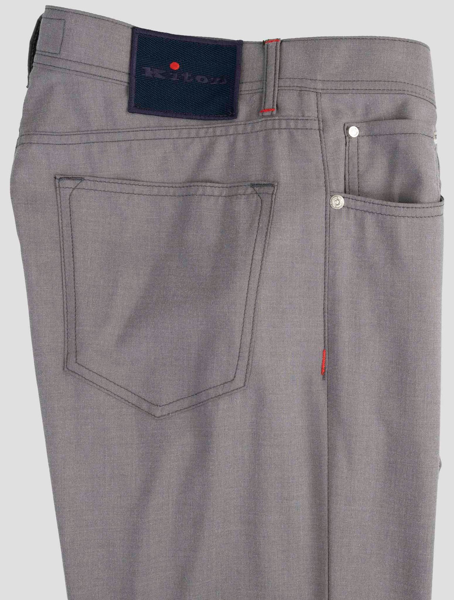 Kiton Gray Cashmere Silk Jeans
