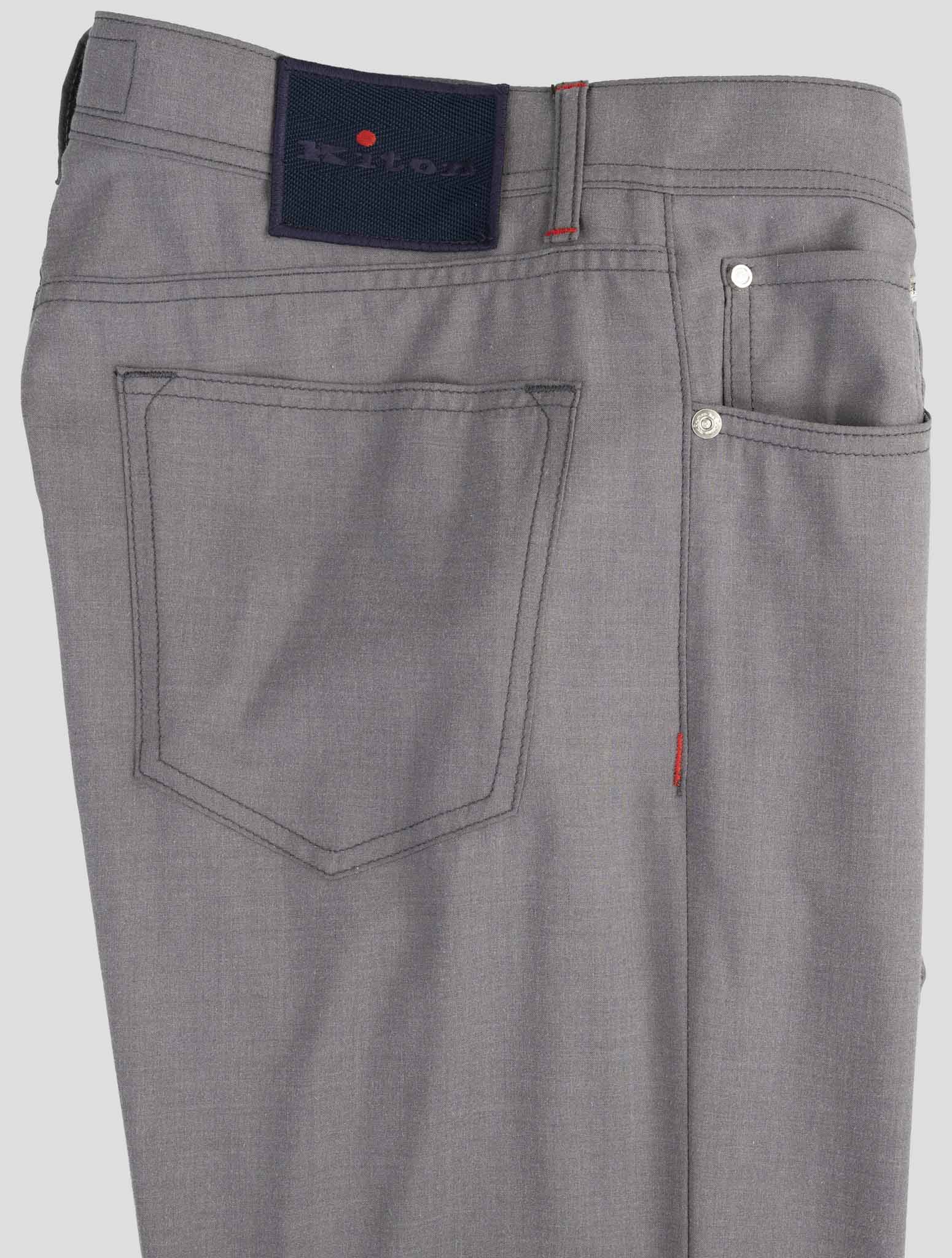 Kiton Gray Cashmere Silk Jeans