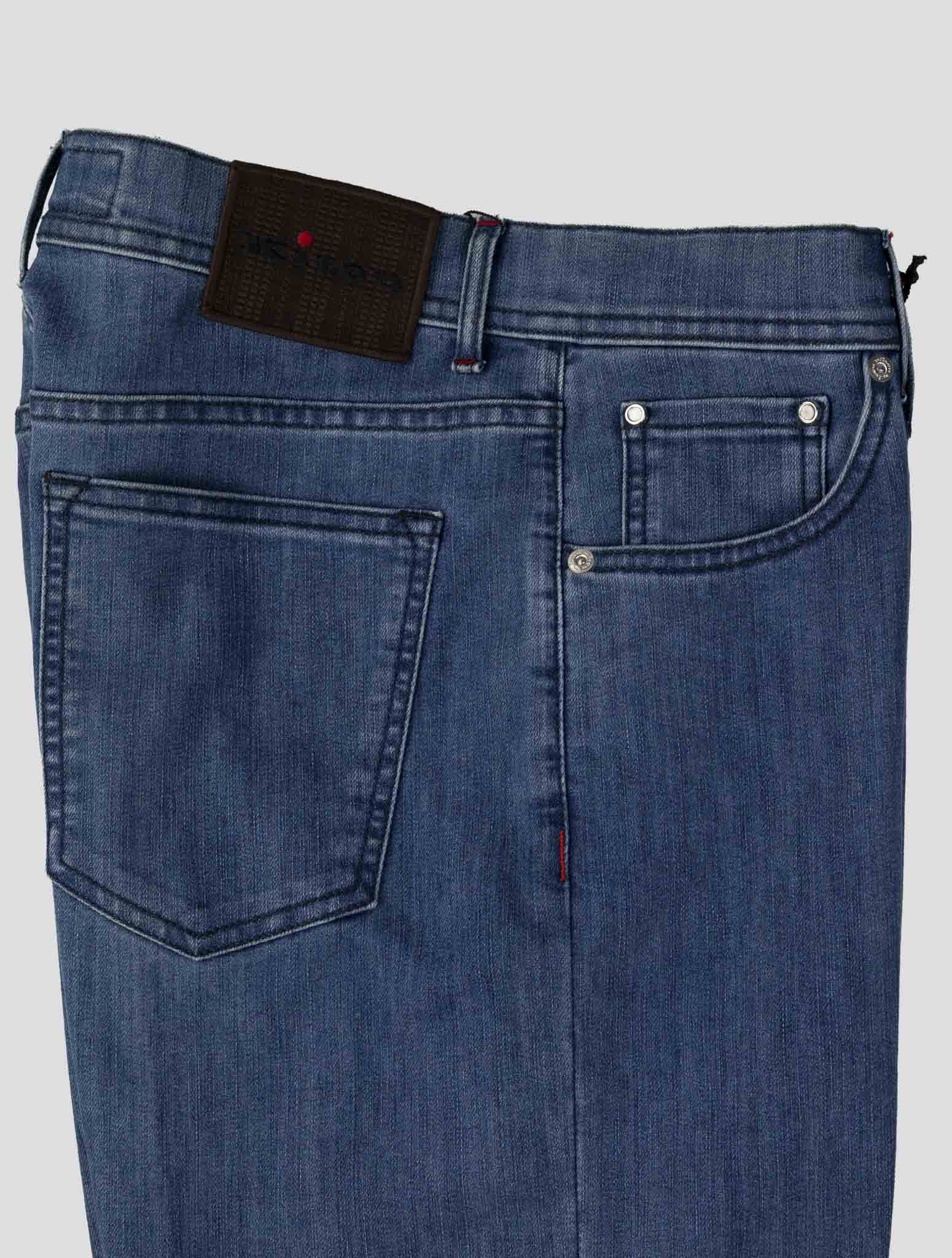 Kiton Blue Cotton Ea Jeans