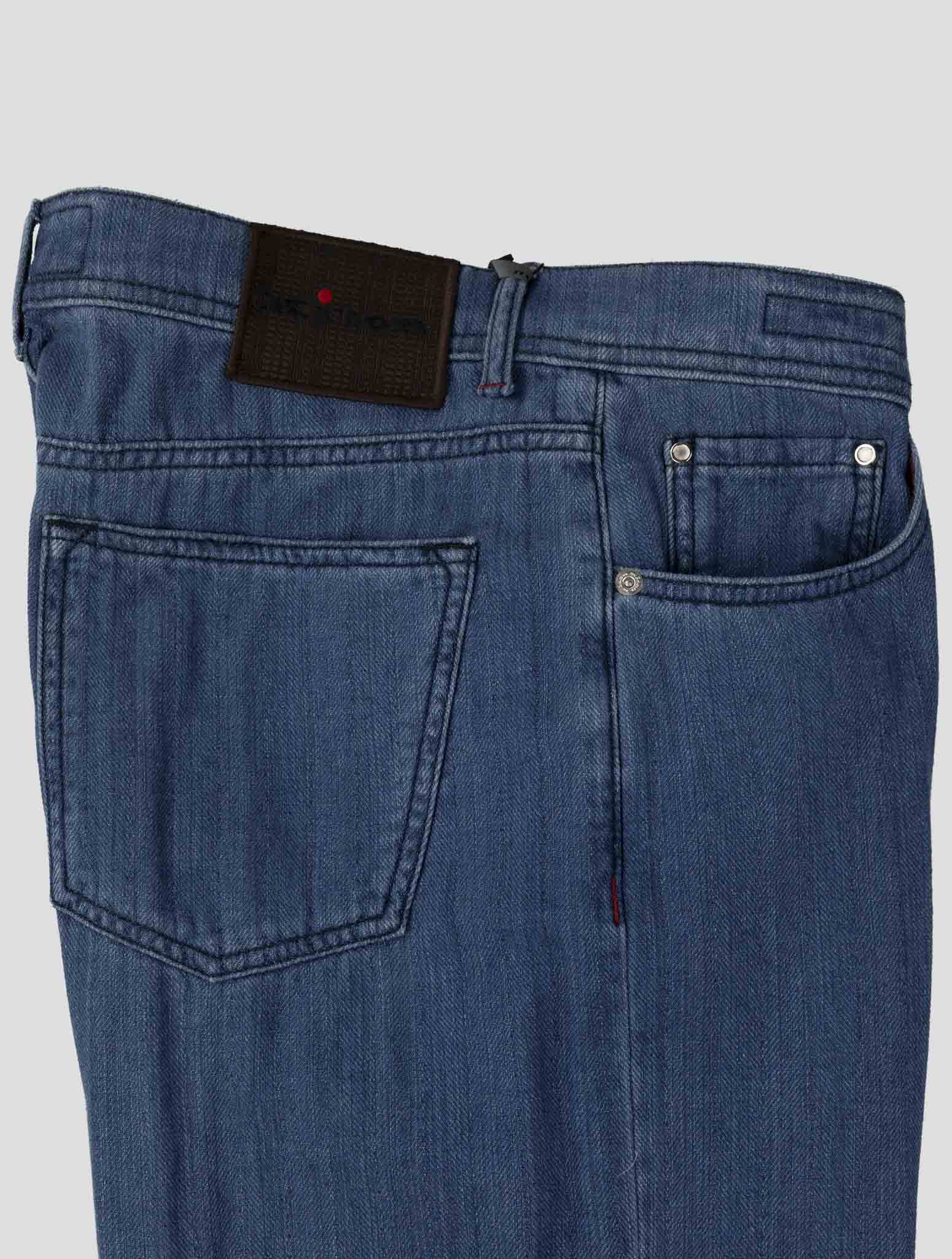 Kiton Blue Cotton Ea Jeans