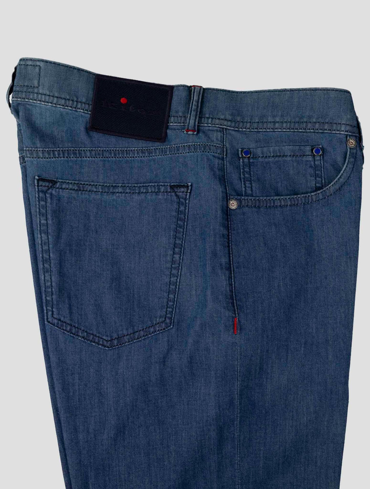Kiton Blue Cotton Ea Jeans
