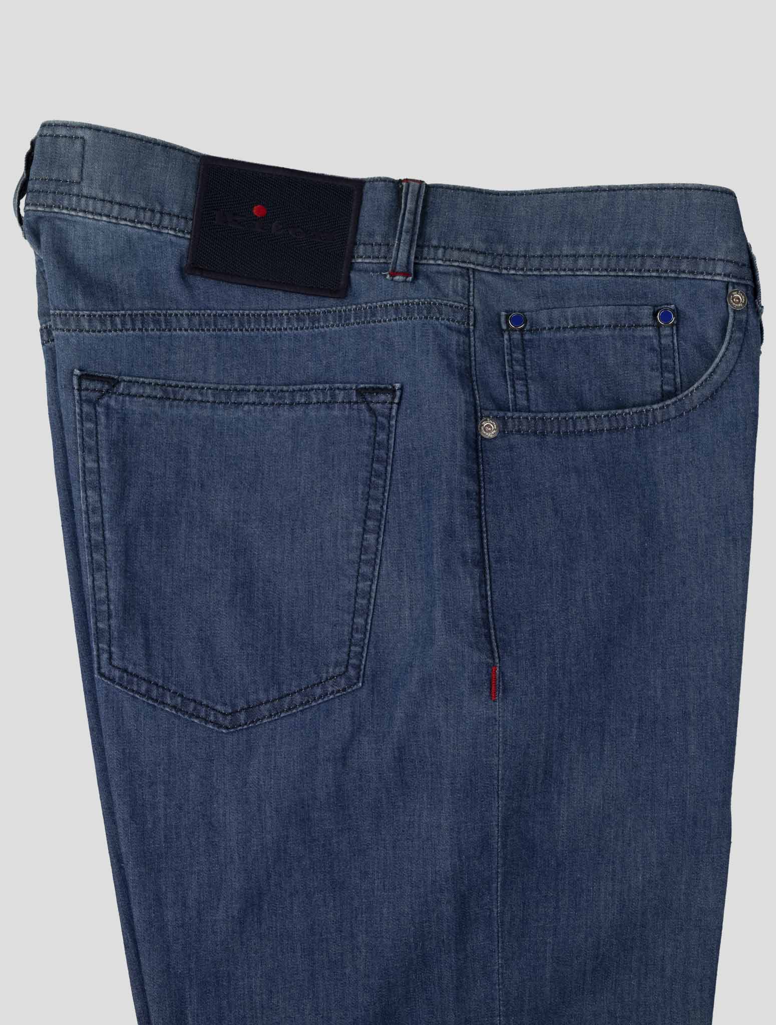 Kiton Blue Cotton Ea Jeans