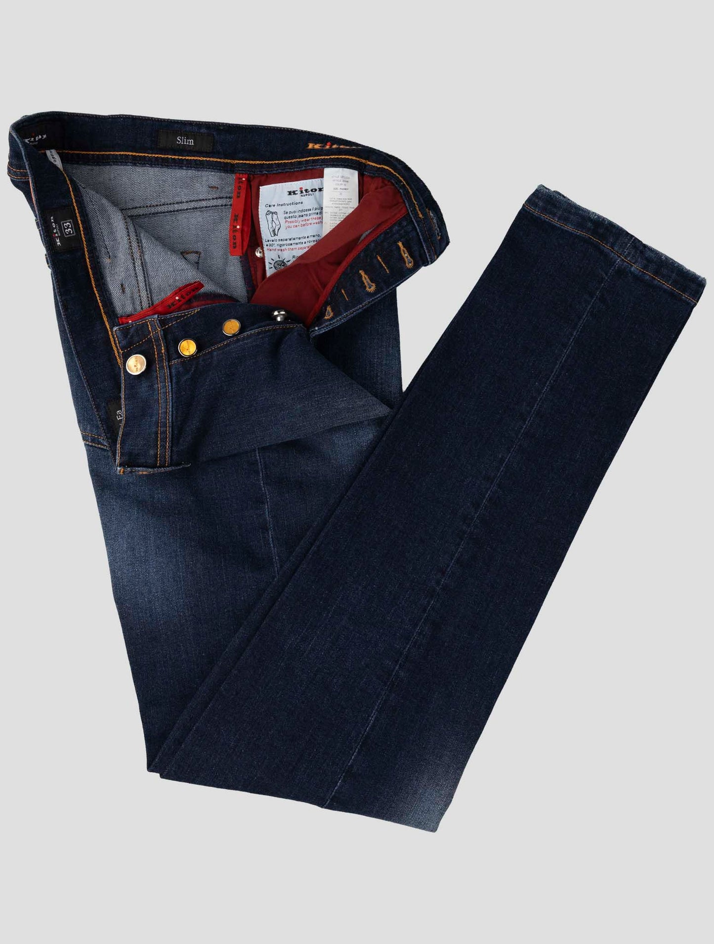 Kiton Denim Cotton Ea Jeans