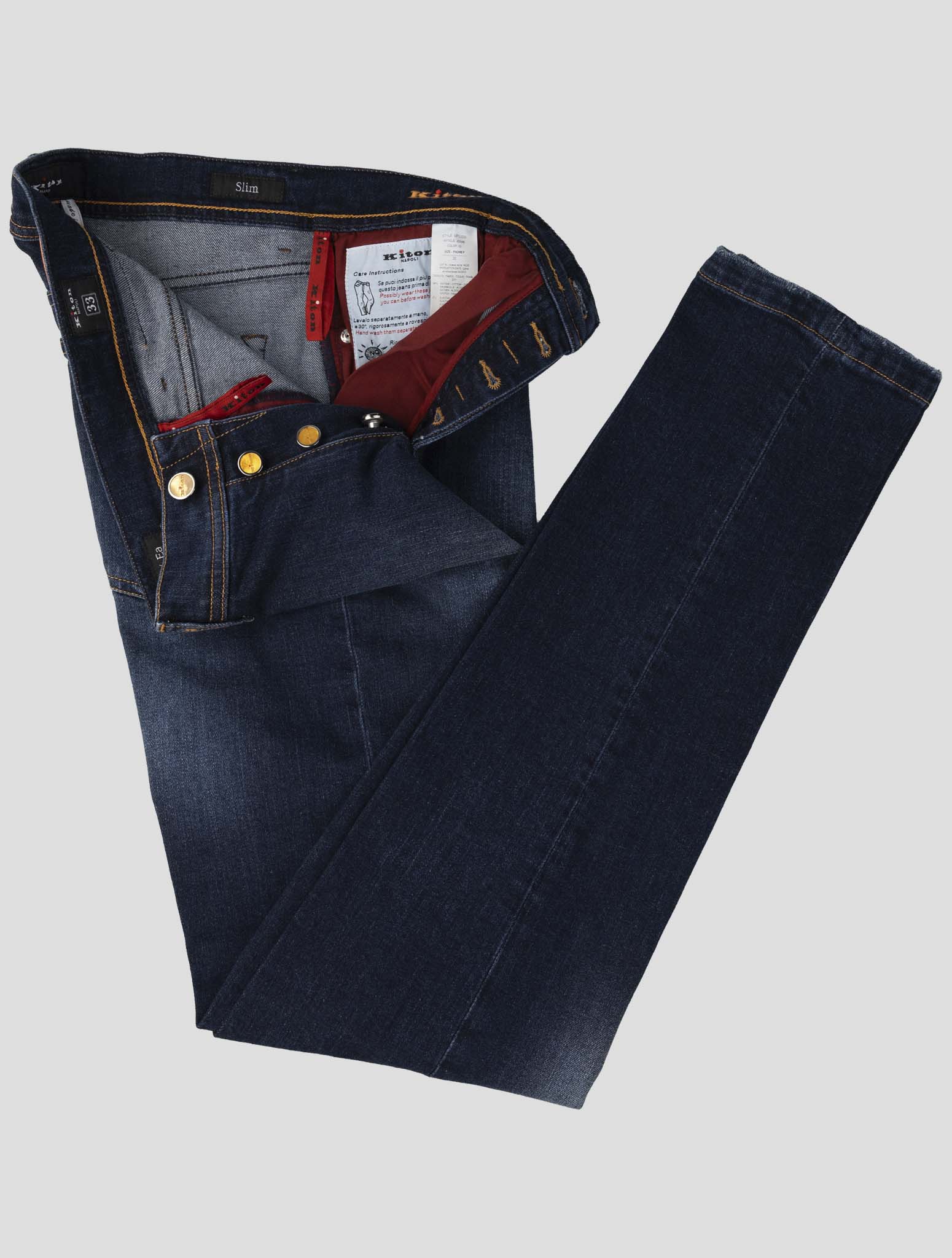 Kiton Denim Cotton Ea Jeans