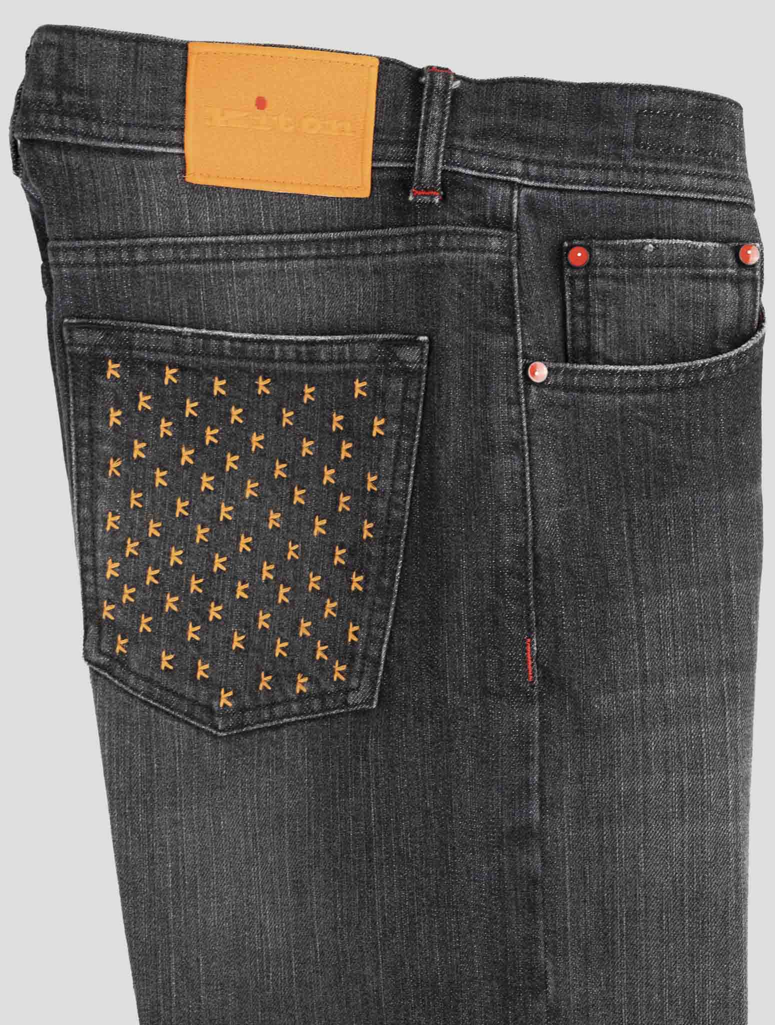 Kiton Dark Gray Cotton Ea Jeans