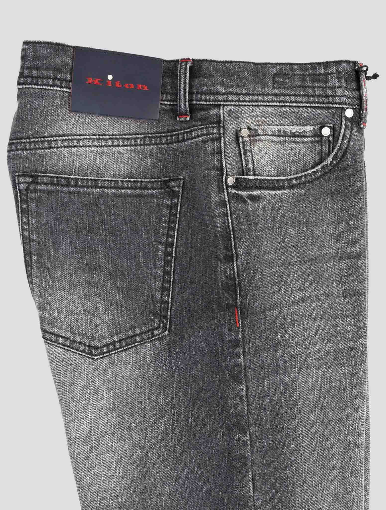 Kiton Dark Gray Cotton Ea Jeans