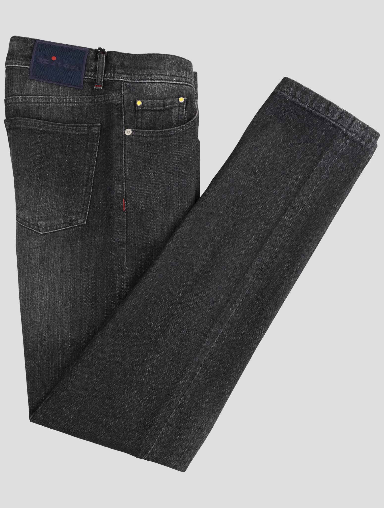 Kiton Dark Gray Cotton Ea Jeans
