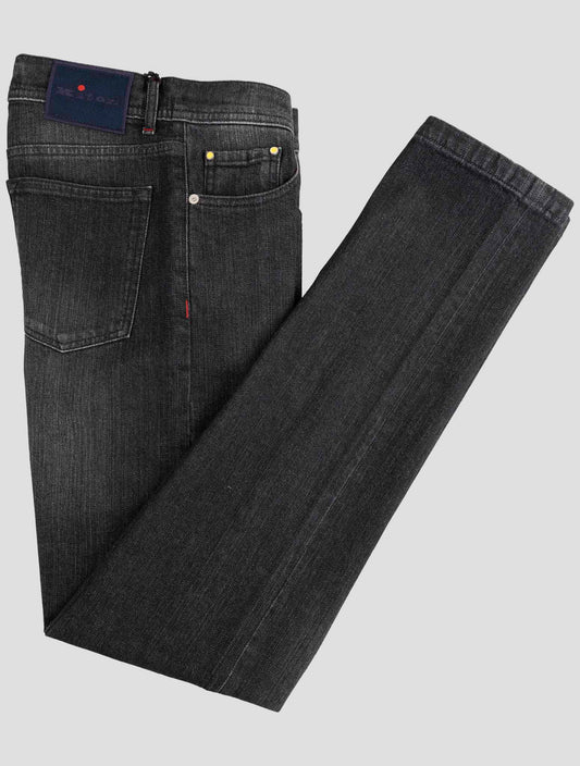 Kiton Dark Gray Cotton Ea Jeans