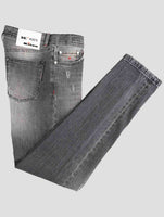 Kiton Gray Cotton Ea Jeans