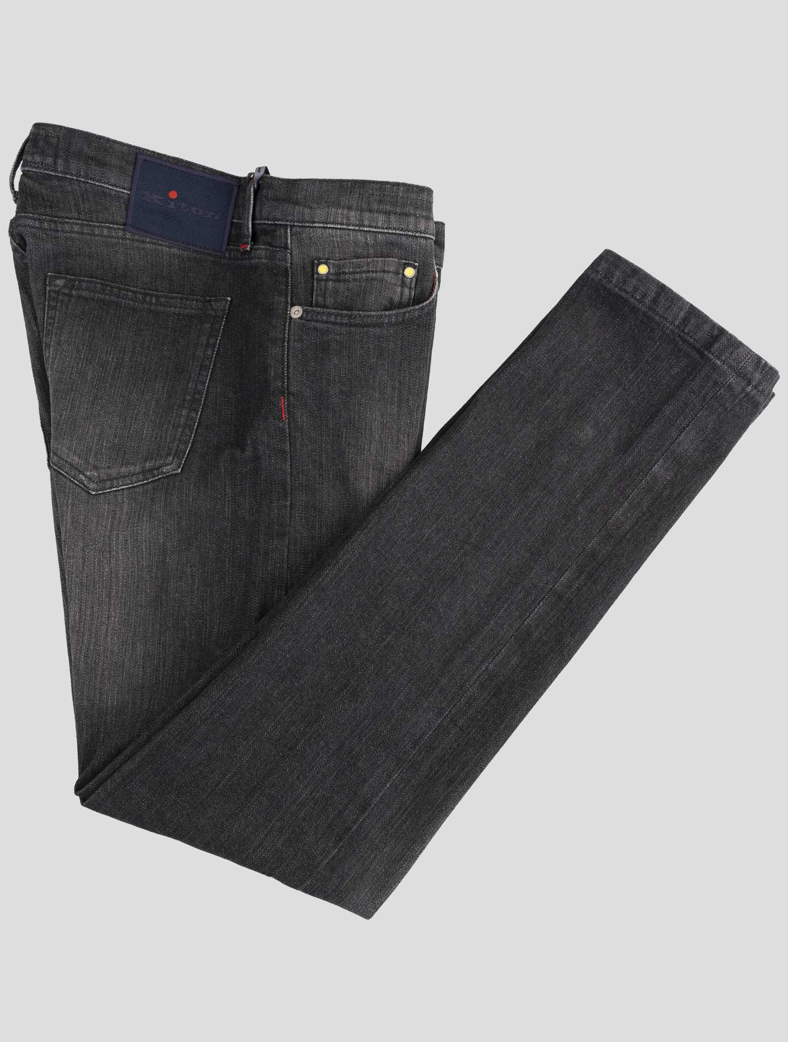 Kiton Dark Gray Cotton Ea Jeans