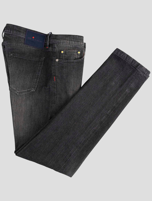 Kiton Dark Gray Cotton Ea Jeans