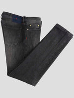 Kiton Dark Gray Cotton Ea Jeans