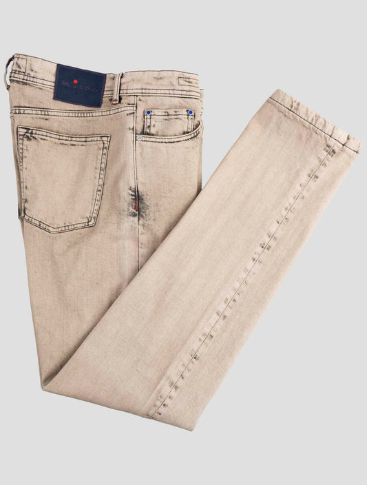 Kiton Beige Cotton Ea Jeans