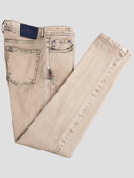 Kiton Beige Cotton Ea Jeans
