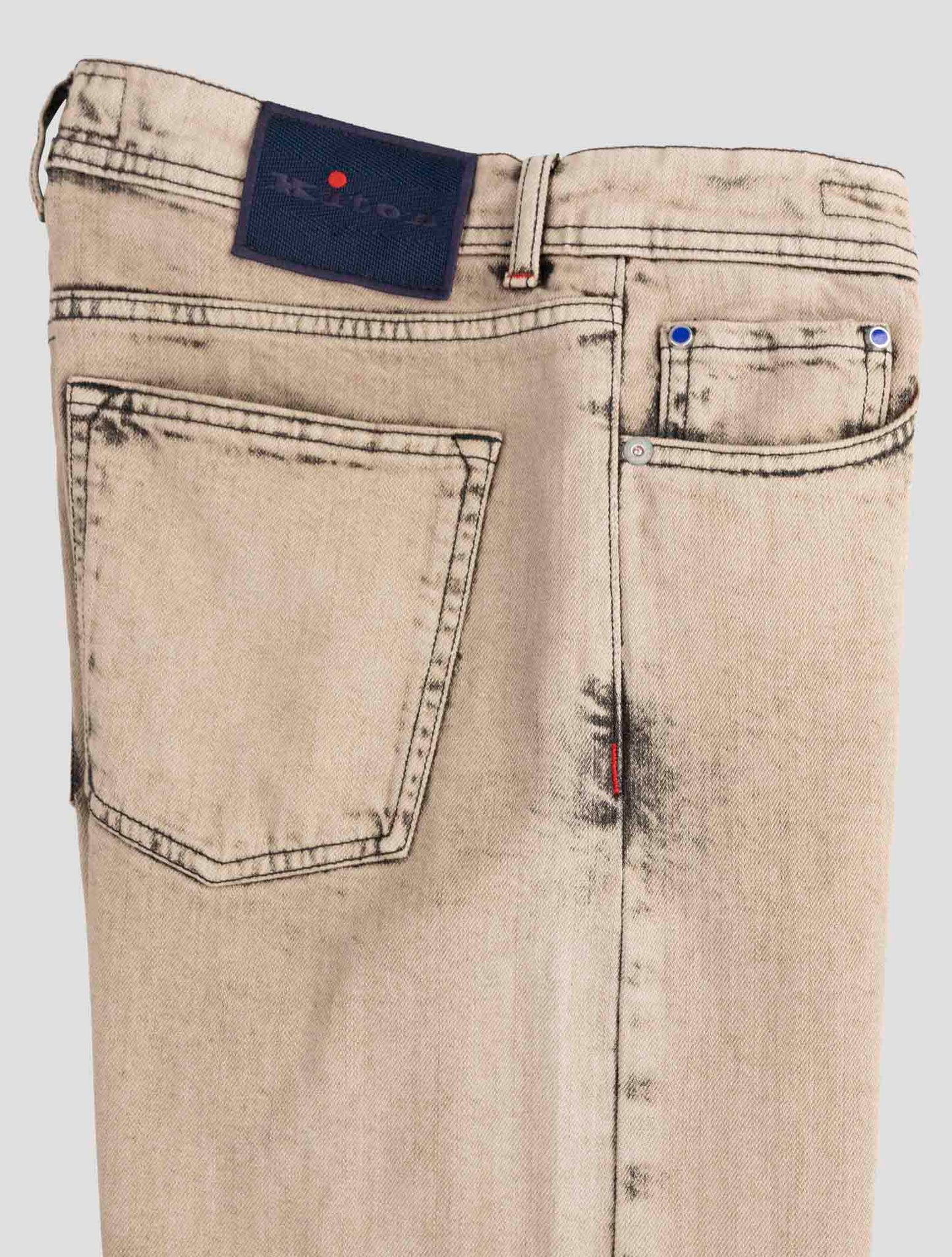 Kiton Beige Cotton Ea Jeans