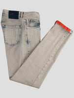 Kiton Gray Cotton Ea Jeans