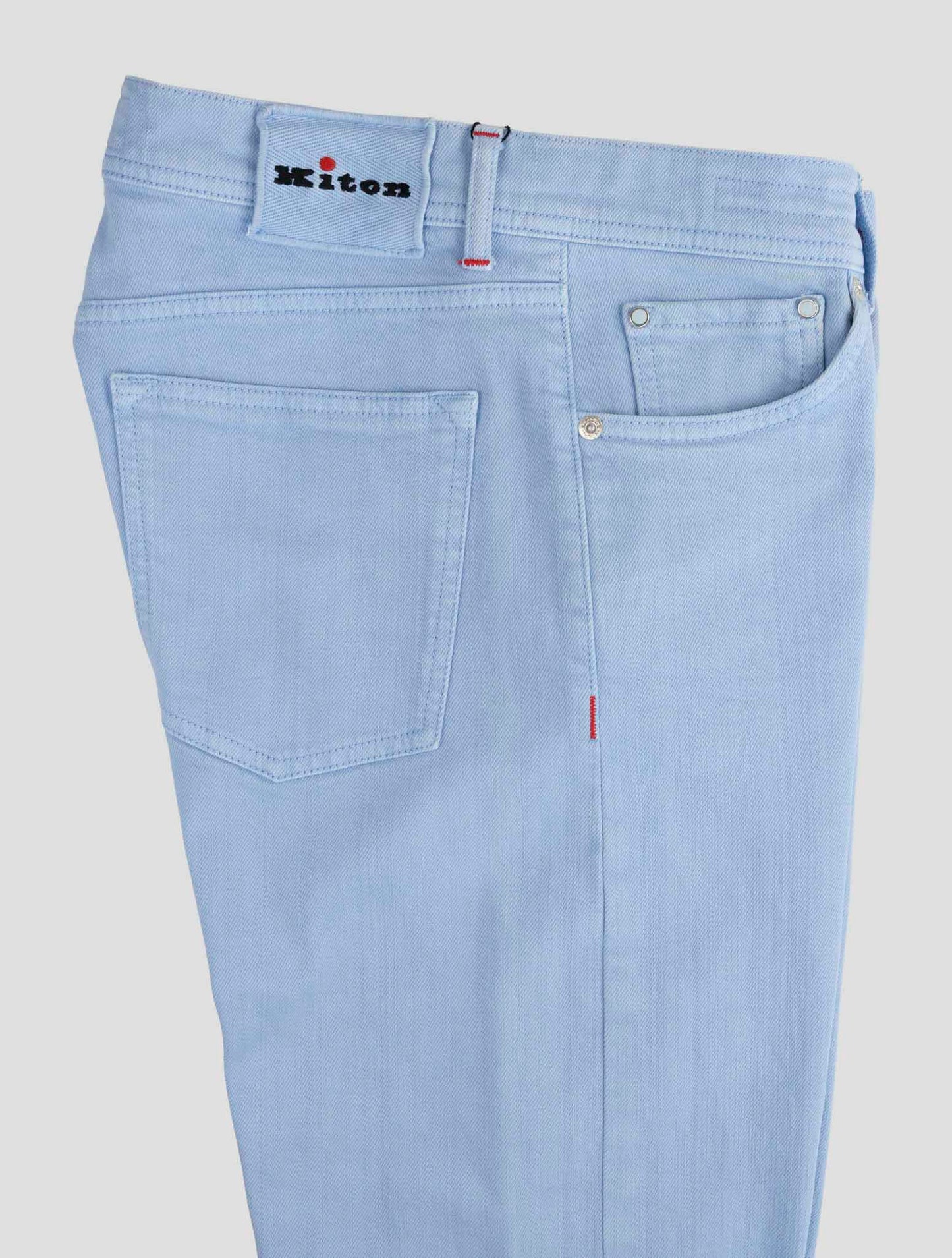 Kiton Light Blue Cotton Ea Jeans