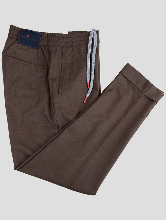 Kiton Brown Cashmere Pants