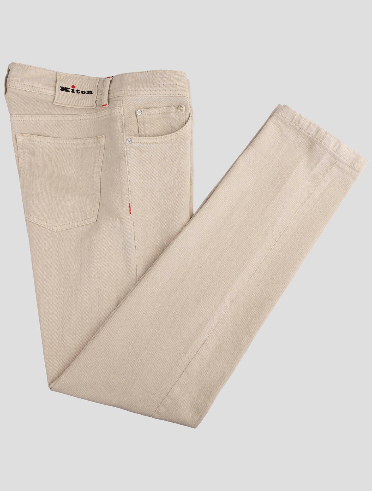 Kiton Beige Cotton Ea Jeans